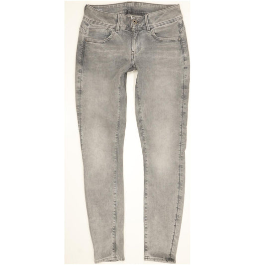 G-Star Lynn Mid Women Grey Skinny Slim Stretch Jeans W30 L31