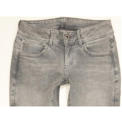 G-Star Lynn Mid Women Grey Skinny Slim Stretch Jeans W30 L31