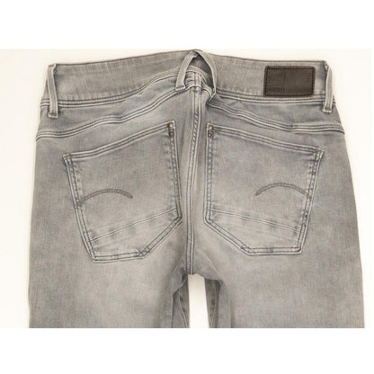 G-Star Lynn Mid Women Grey Skinny Slim Stretch Jeans W30 L31