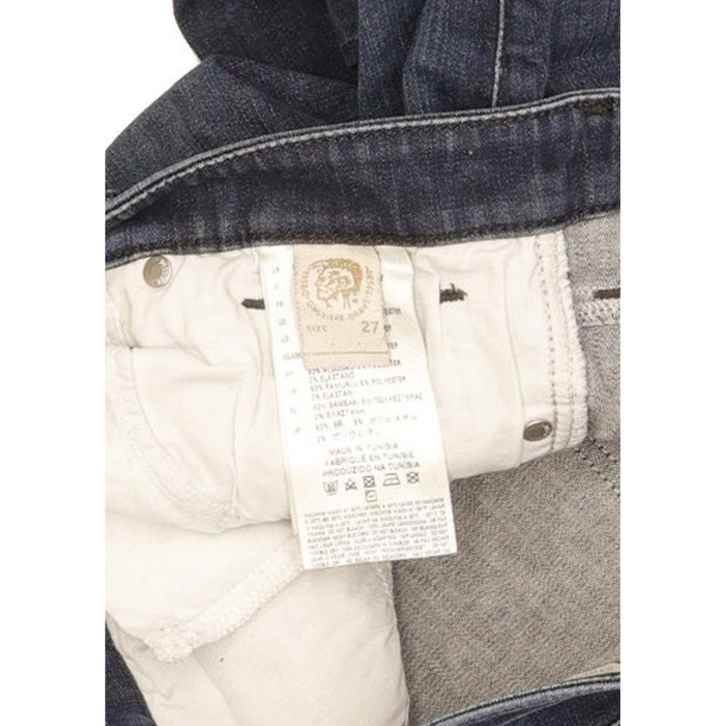 Diesel Skinzee 0843F Women Blue Skinny Slim Stretch Jeans W27 L29