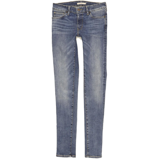 Levi's 711 Women Blue Skinny Slim Stretch Jeans W30 L33