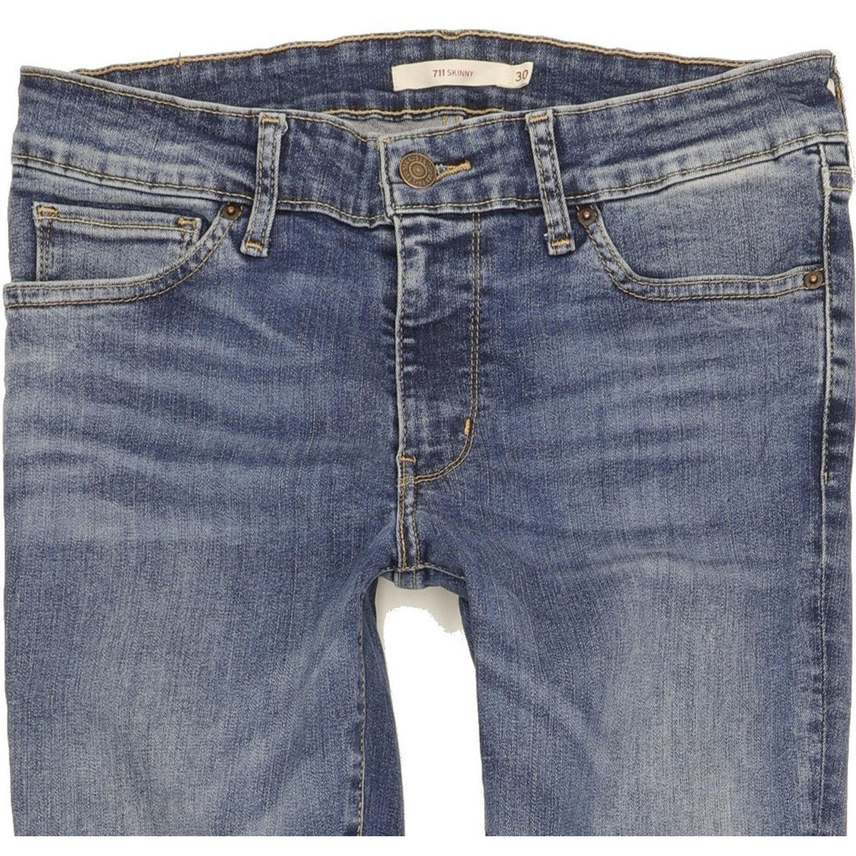 Levi's 711 Women Blue Skinny Slim Stretch Jeans W30 L33