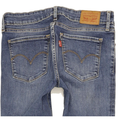 Levi's 711 Women Blue Skinny Slim Stretch Jeans W30 L33