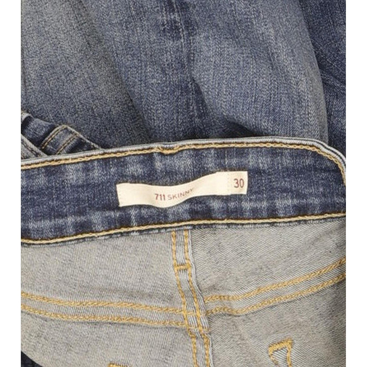 Levi's 711 Women Blue Skinny Slim Stretch Jeans W30 L33