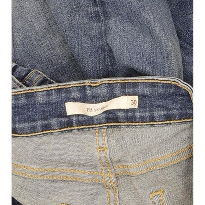 Levi's 711 Women Blue Skinny Slim Stretch Jeans W30 L33
