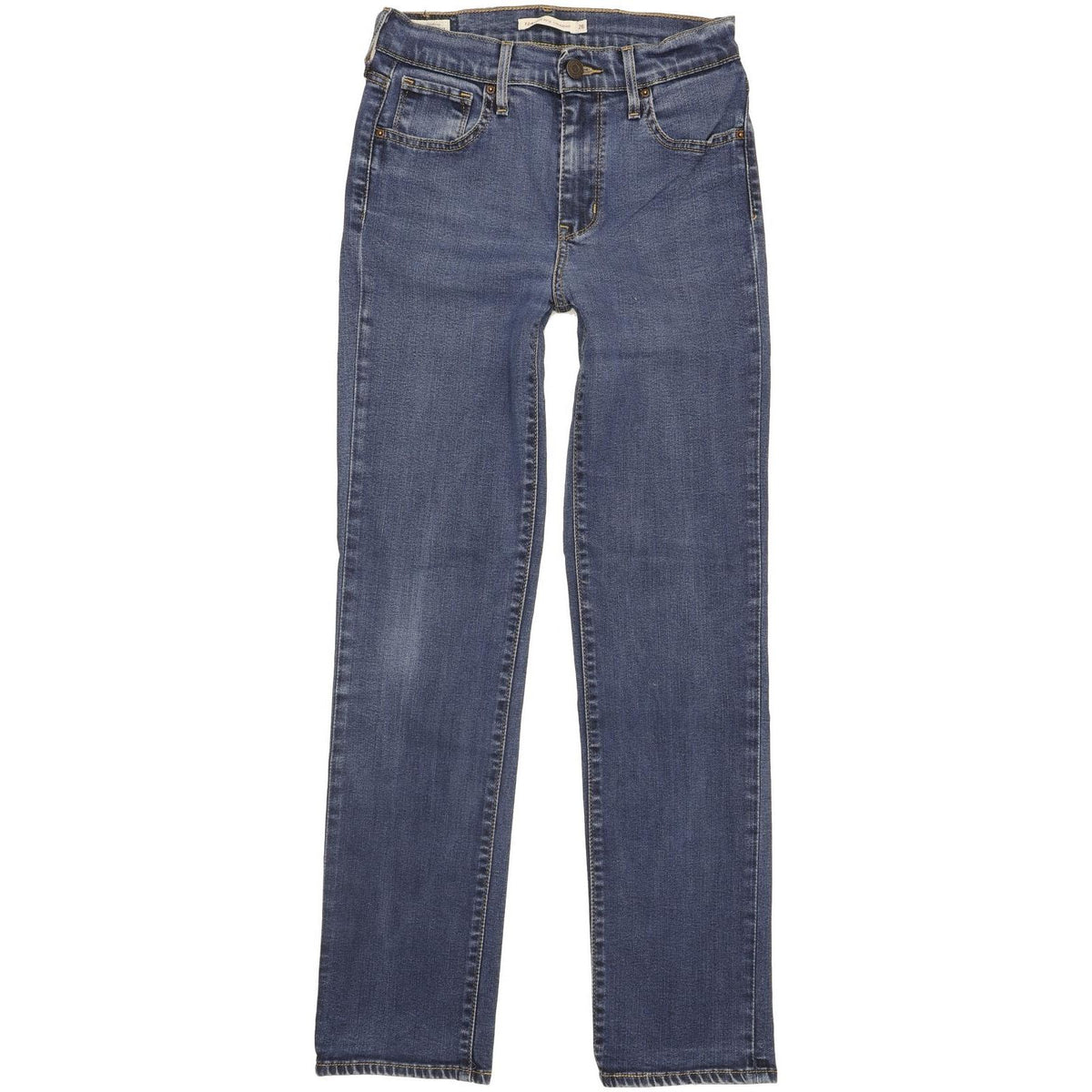 Levi's 724 Women Blue Straight Slim Stretch Jeans W26 L29