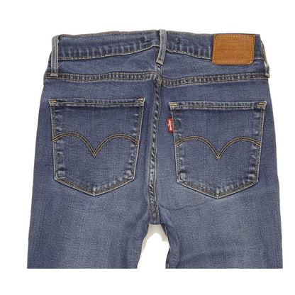 Levi's 724 Women Blue Straight Slim Stretch Jeans W26 L29