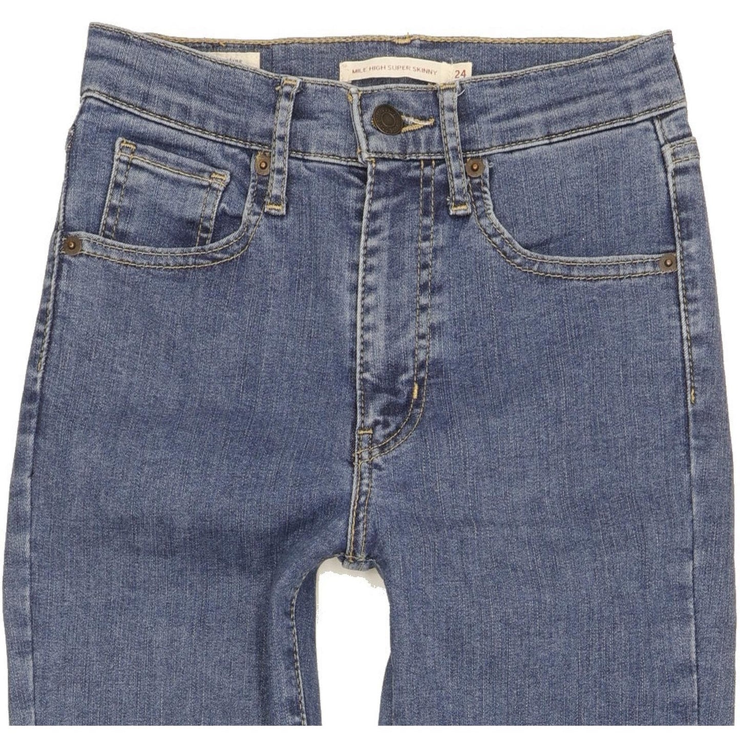 Levi's Mile Women Blue Skinny Slim Stretch Jeans W24 L28