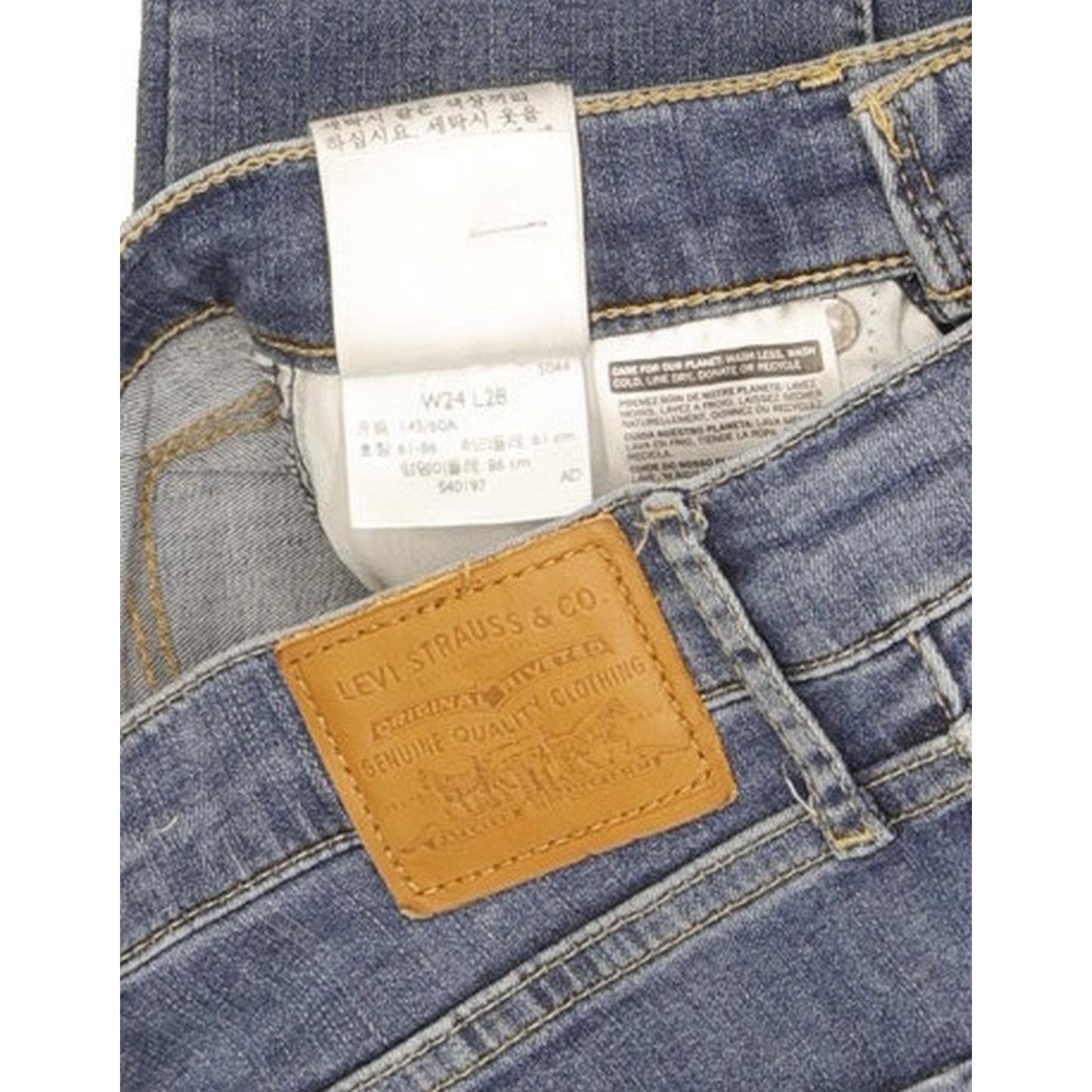 Levi's Mile Women Blue Skinny Slim Stretch Jeans W24 L28
