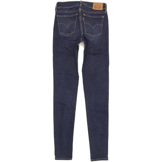 Levi's 710 Super Women Blue Skinny Slim Stretch Jeans W27 L31