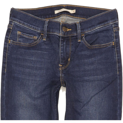 Levi's 710 Super Women Blue Skinny Slim Stretch Jeans W27 L31