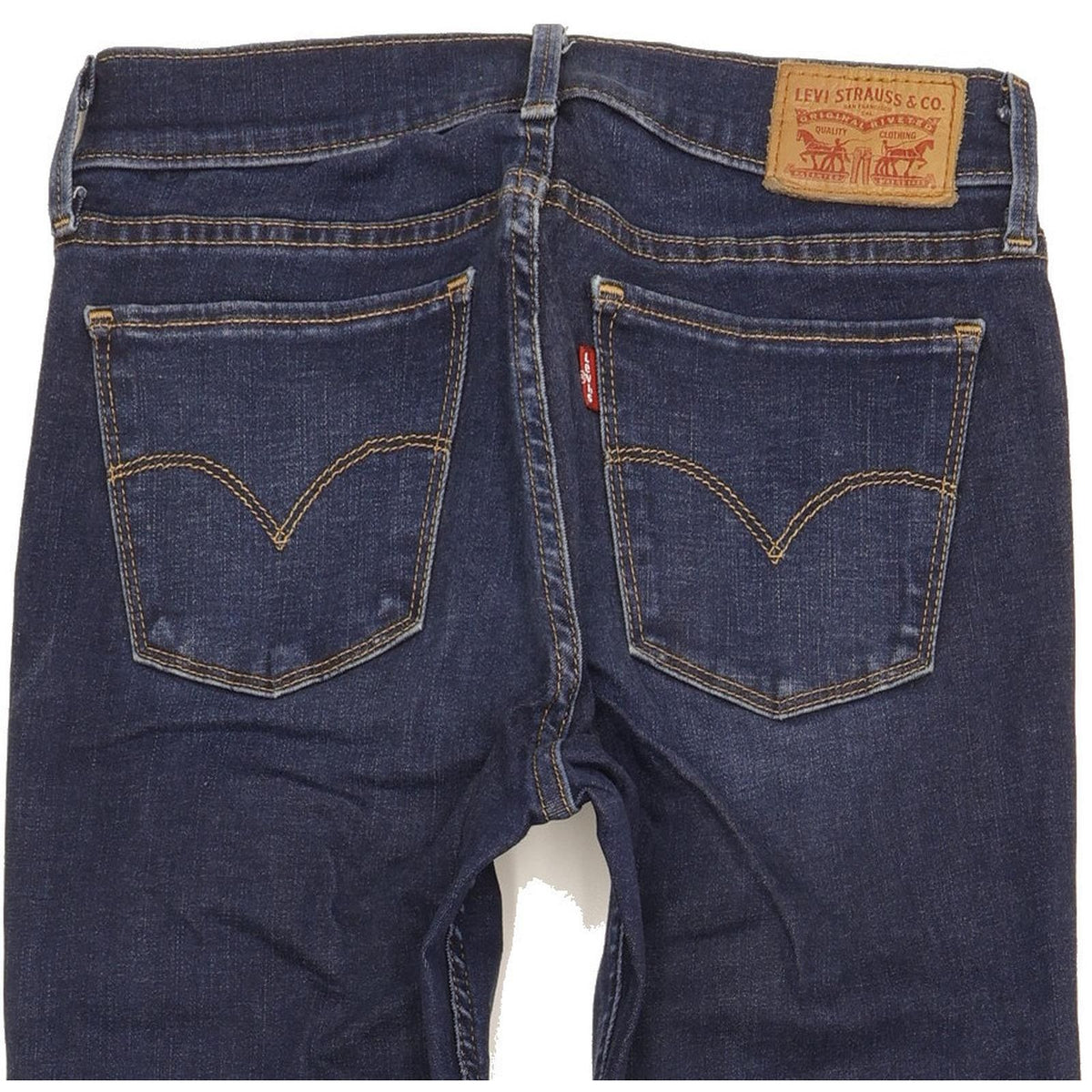 Levi's 710 Super Women Blue Skinny Slim Stretch Jeans W27 L31