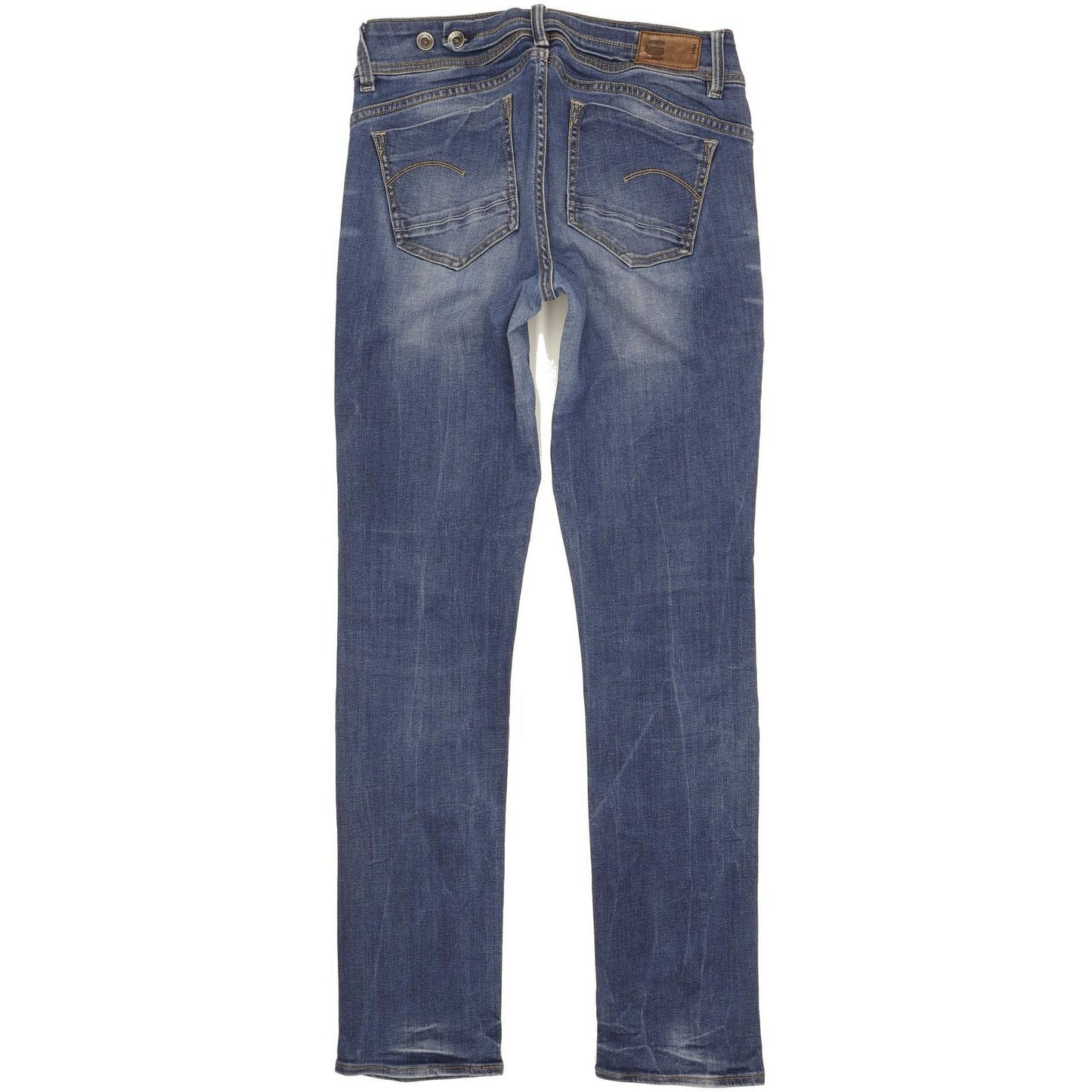 G-Star Midge Saddle Women Blue Straight Slim Stretch Jeans W30 L32