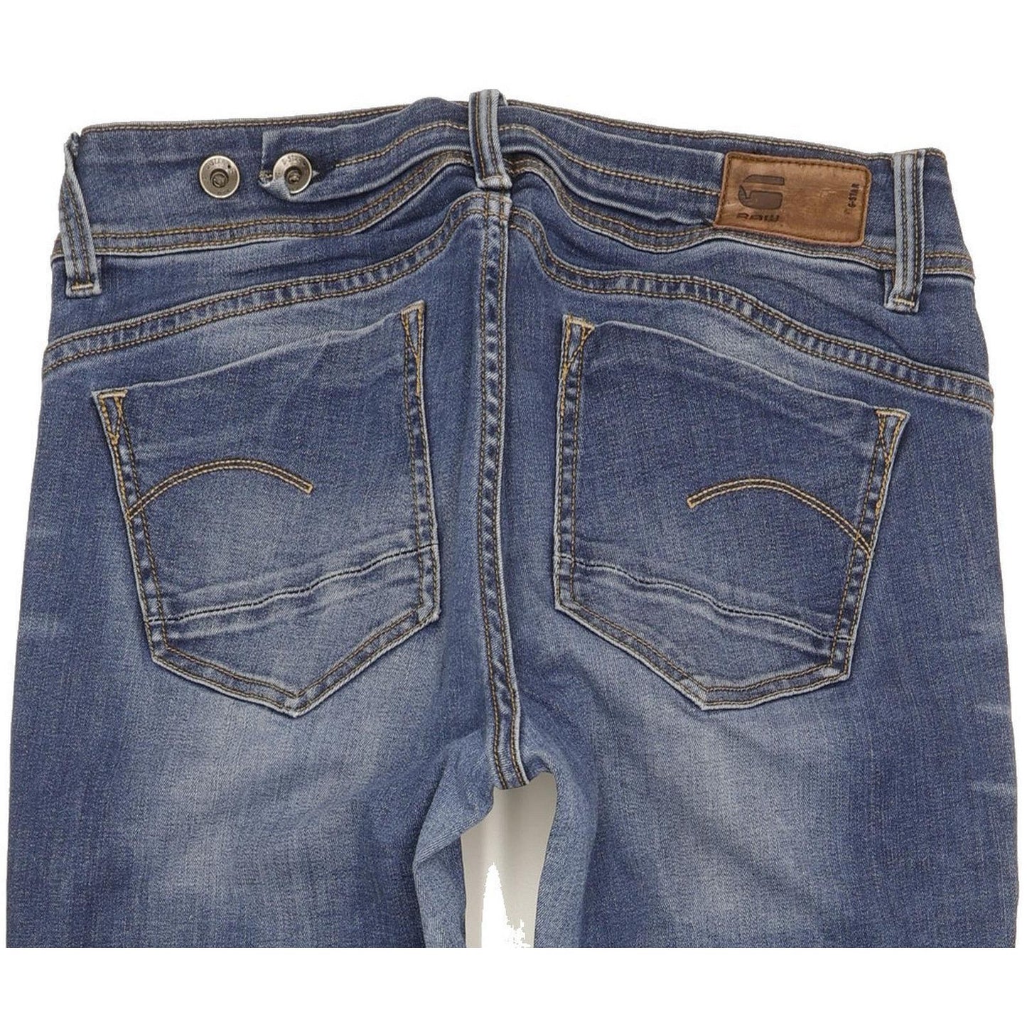 G-Star Midge Saddle Women Blue Straight Slim Stretch Jeans W30 L32