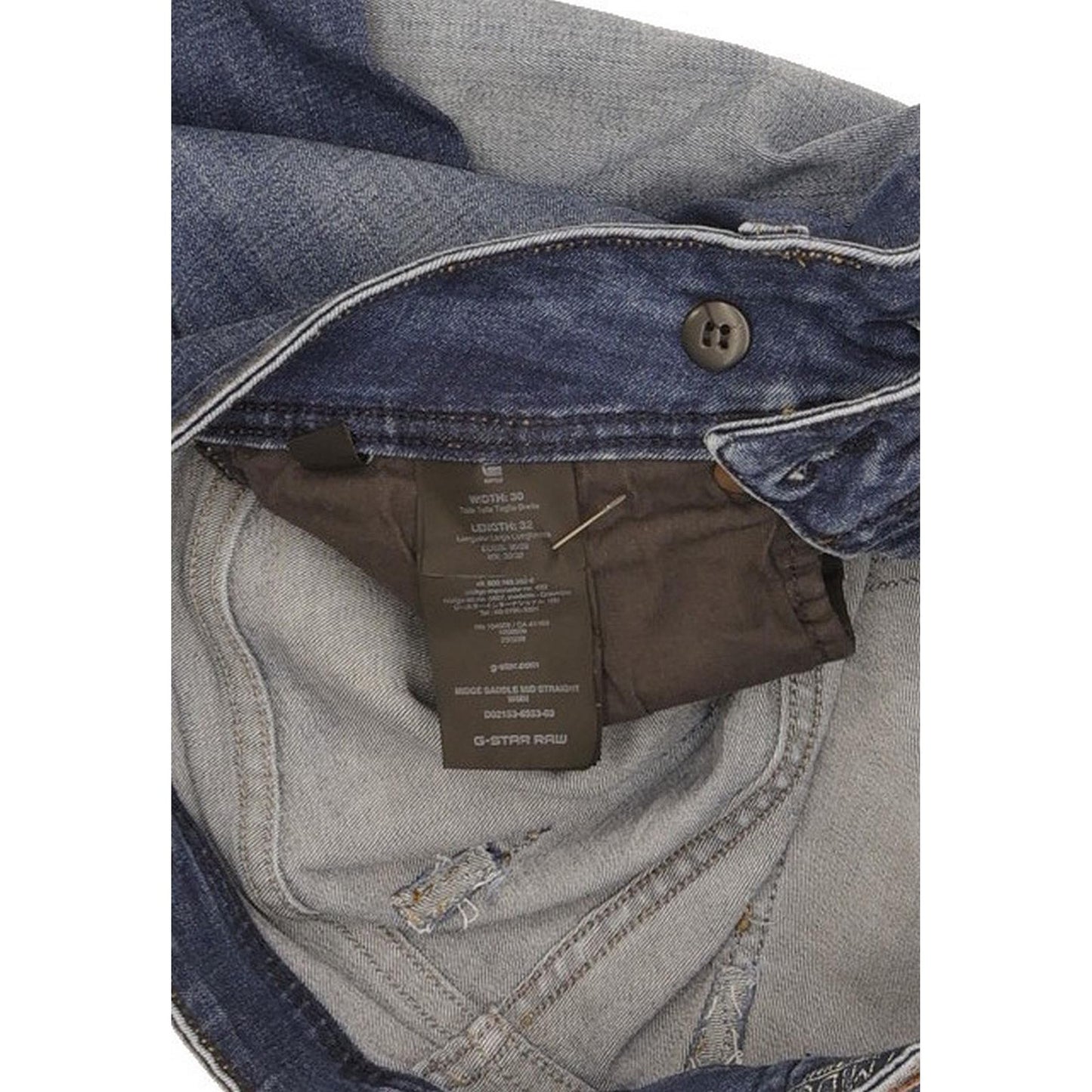 G-Star Midge Saddle Women Blue Straight Slim Stretch Jeans W30 L32