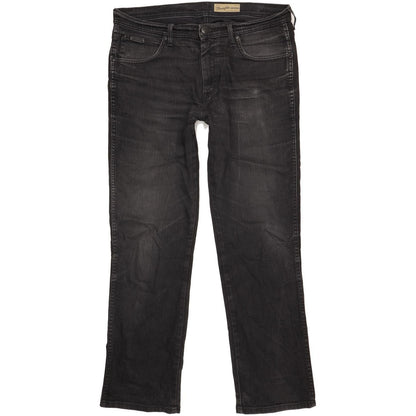 Wrangler Arizona Men Black Straight Regular Stretch Jeans W36 L31