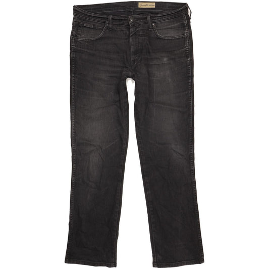 Wrangler Arizona Men Black Straight Regular Stretch Jeans W36 L31