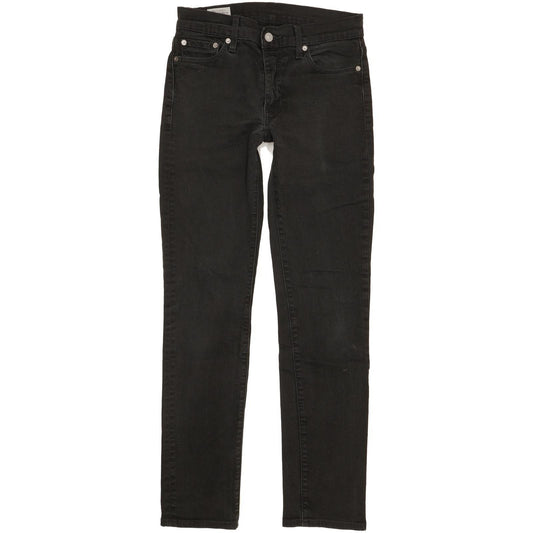 Levi's 511 Men Black Straight Slim Stretch Jeans W30 L31