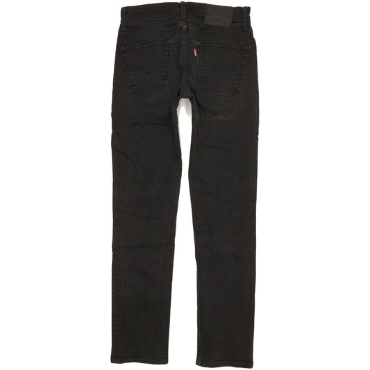 Levi's 511 Men Black Straight Slim Stretch Jeans W30 L31
