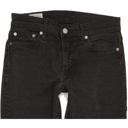 Levi's 511 Men Black Straight Slim Stretch Jeans W30 L31
