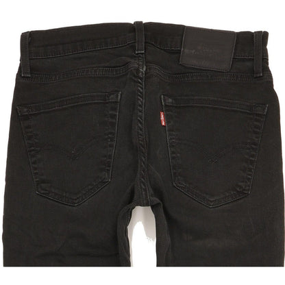Levi's 511 Men Black Straight Slim Stretch Jeans W30 L31