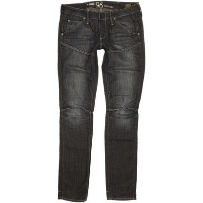 G-Star Elwood Heritage Women Navy Straight Slim Jeans W29 L34