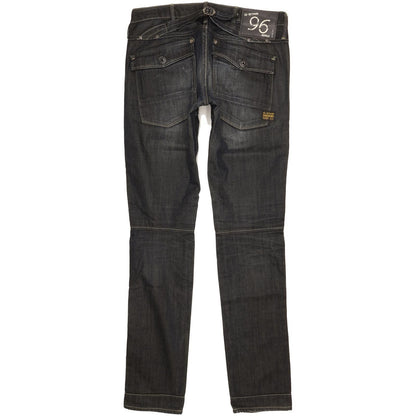 G-Star Elwood Heritage Women Navy Straight Slim Jeans W29 L34