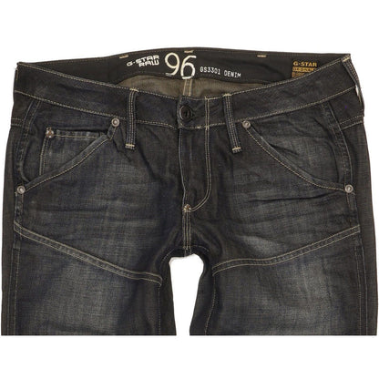 G-Star Elwood Heritage Women Navy Straight Slim Jeans W29 L34