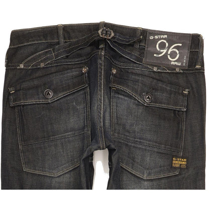 G-Star Elwood Heritage Women Navy Straight Slim Jeans W29 L34