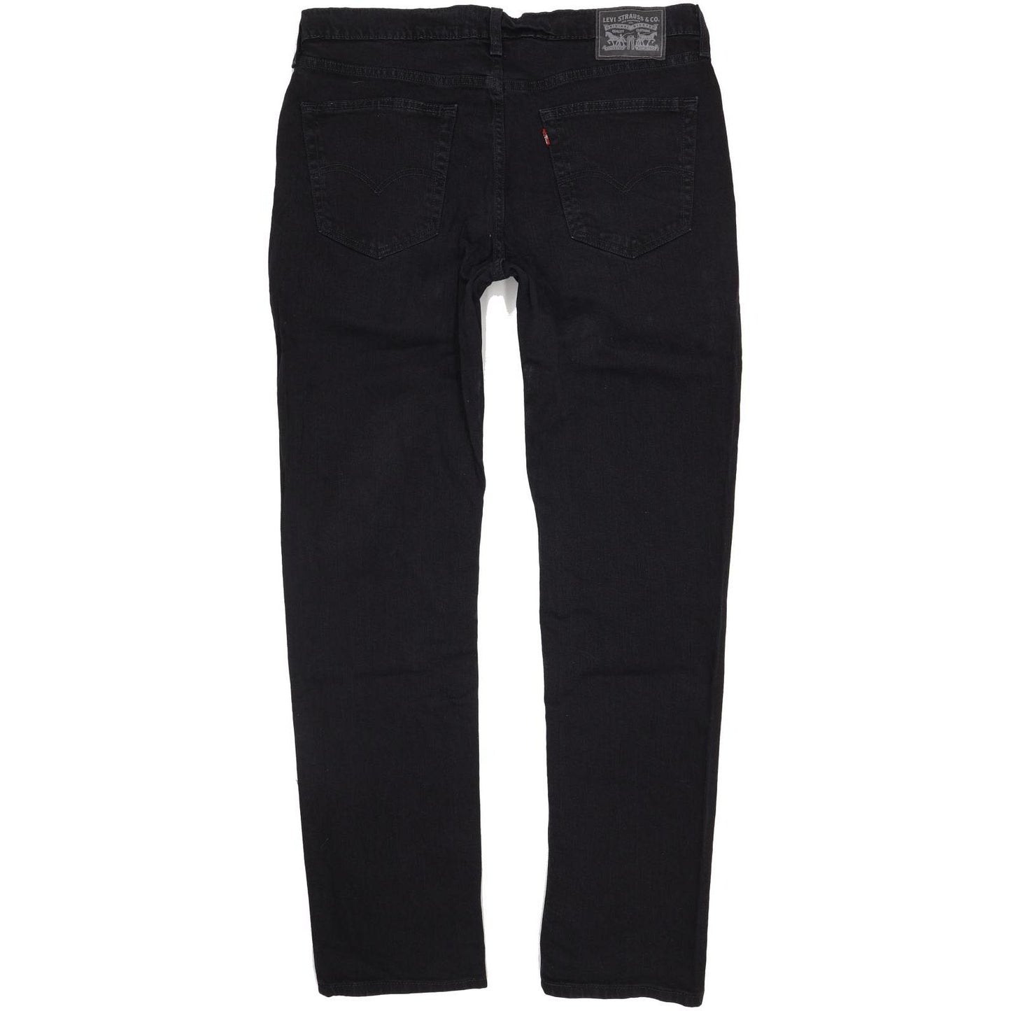 Levi's Men Black Straight Regular Stretch Jeans W36 L35