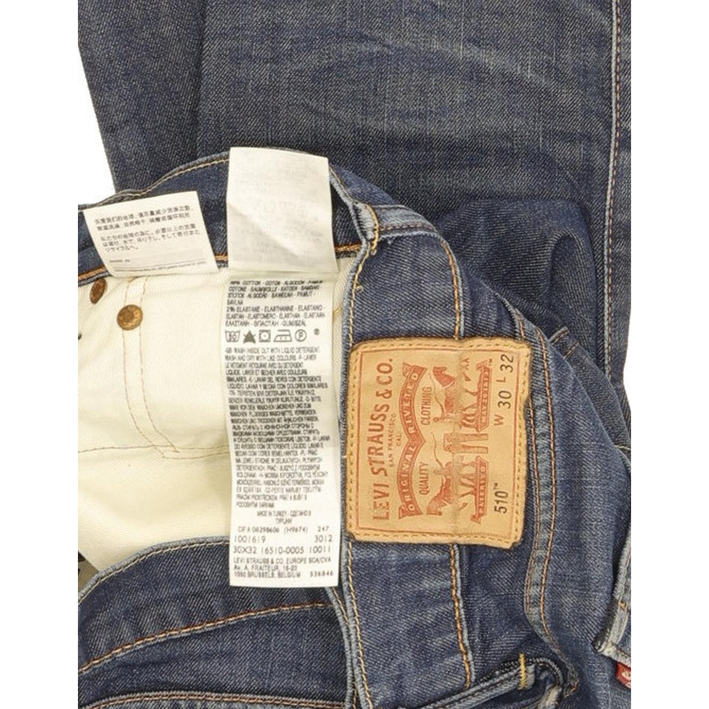 Levi's 510 Men Blue Skinny Slim Stretch Jeans W30 L27