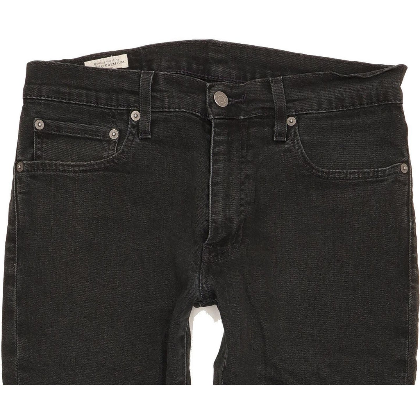 Levi's 511 Men Black Straight Slim Stretch Jeans W32 L27
