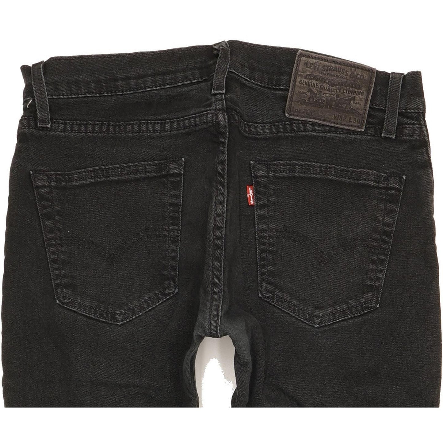 Levi's 511 Men Black Straight Slim Stretch Jeans W32 L27