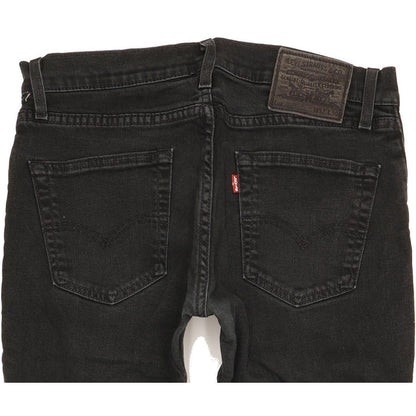 Levi's 511 Men Black Straight Slim Stretch Jeans W32 L27
