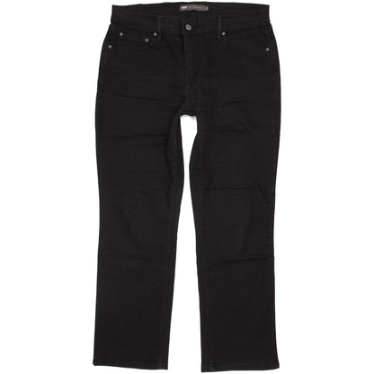 Levi's 505 Black Straight Regular Stretch Jeans High Waisted W32 L30
