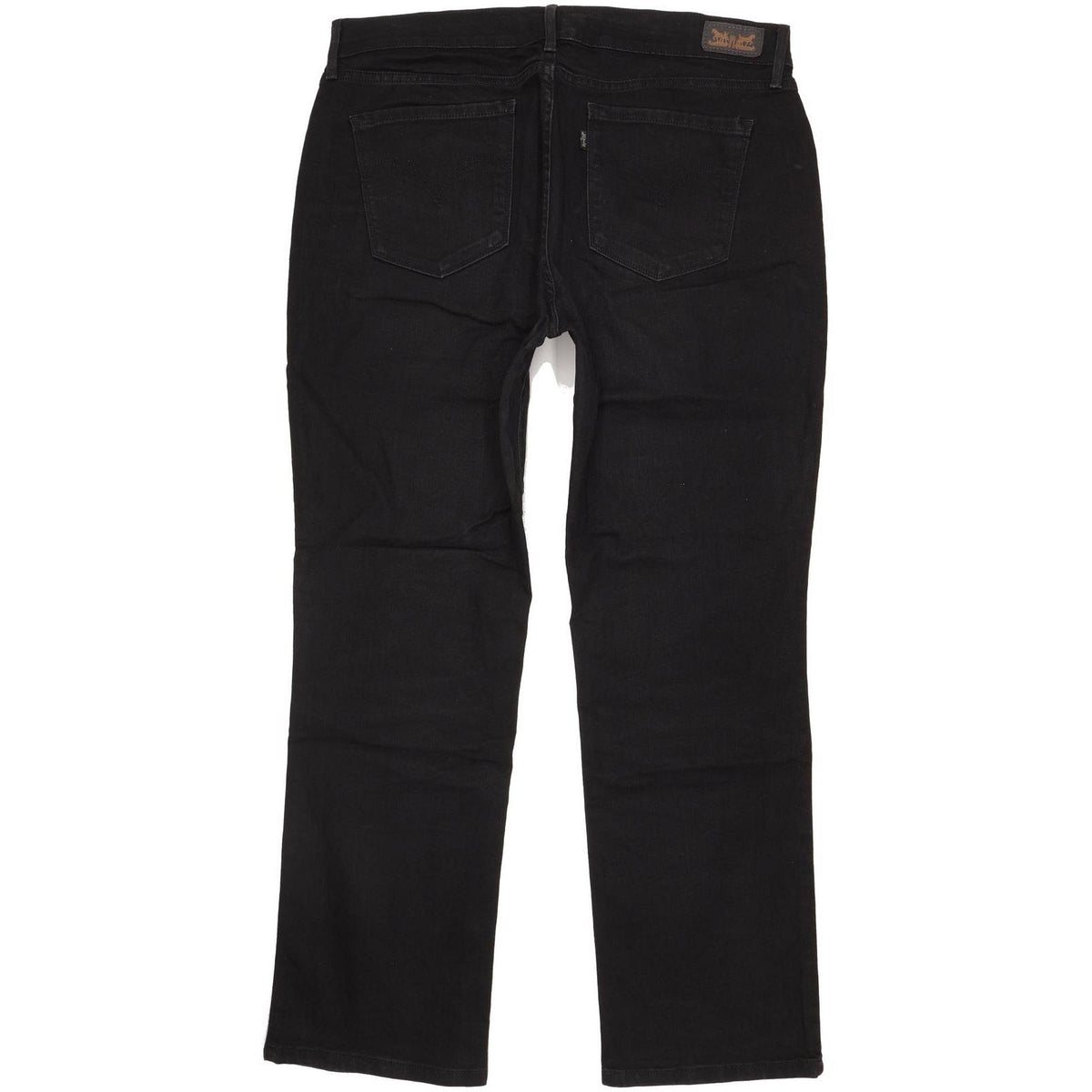 Levi's 505 Black Straight Regular Stretch Jeans High Waisted W32 L30