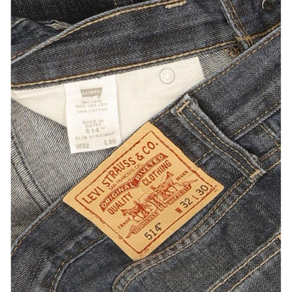 Levi's 514 Men Blue Straight Slim Jeans W32 L30