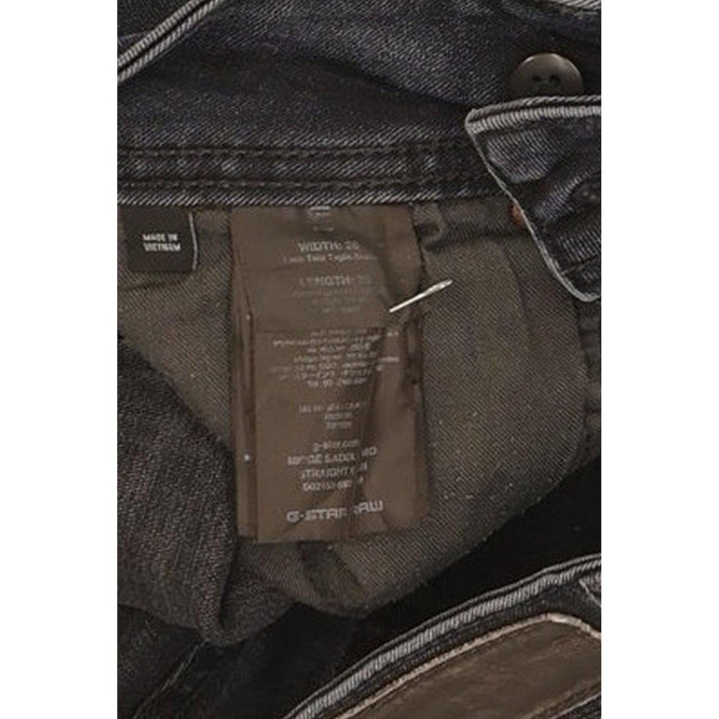 G-Star Midge Saddle Women Navy Straight Slim Stretch Jeans W28 L30