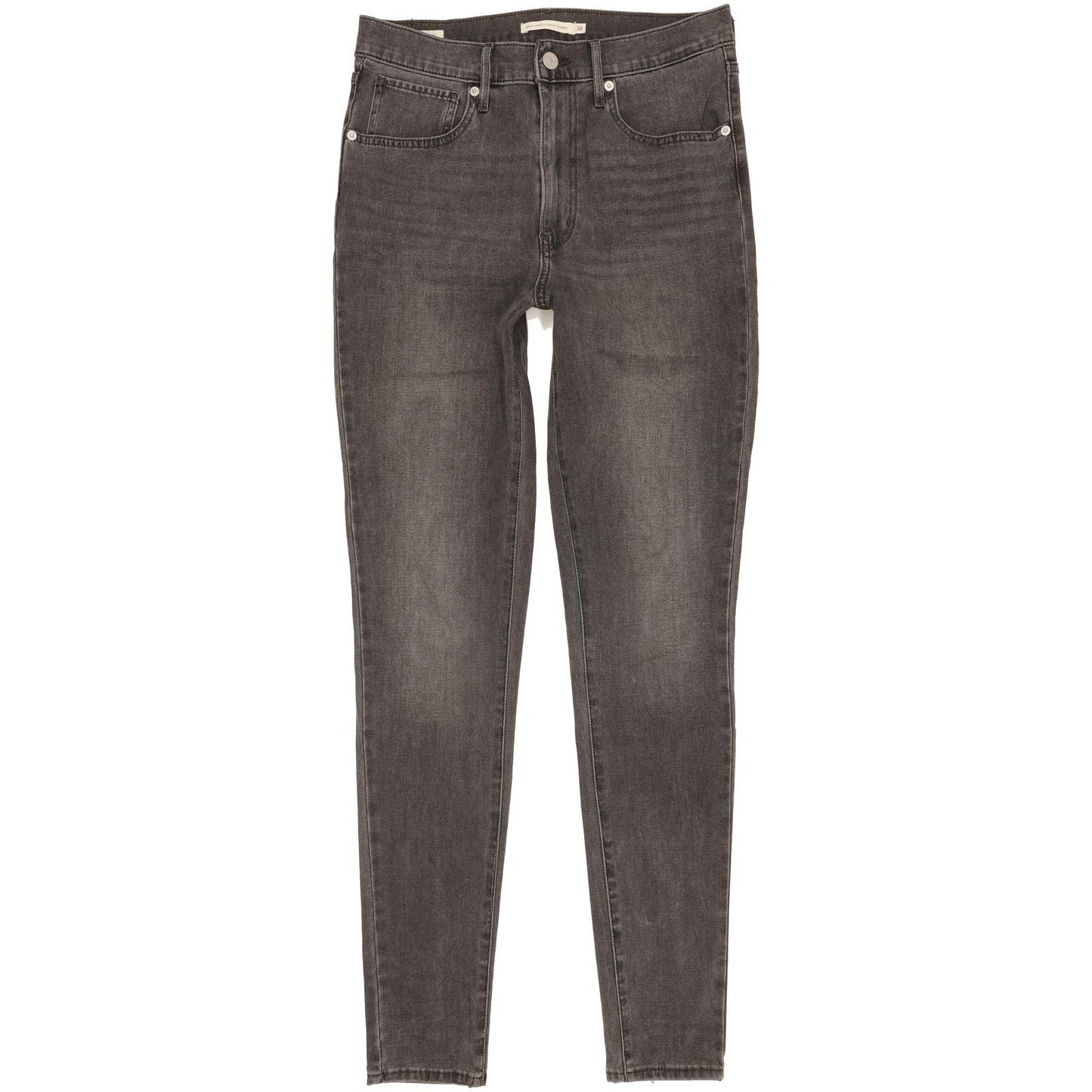 Levi's Mile Charcoal Skinny Slim Stretch Jeans High Waisted W30 L32