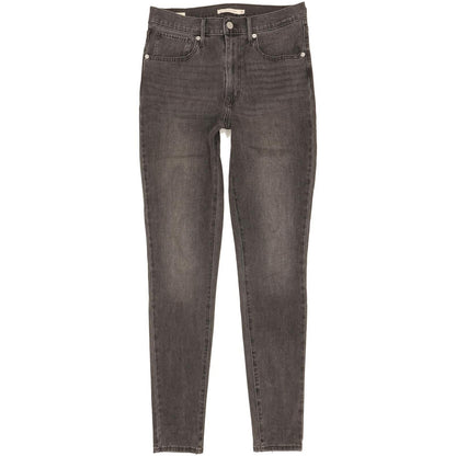 Levi's Mile Charcoal Skinny Slim Stretch Jeans High Waisted W30 L32