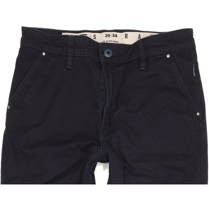 G-Star Navy Straight Slim Chino Stretch Jeans High Waisted W29 L31