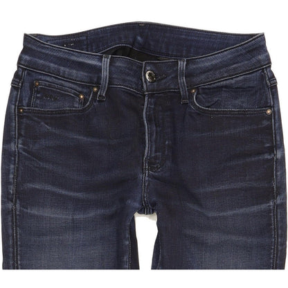 G-Star 3301 Women Navy Skinny Slim Stretch Jeans W29 L32