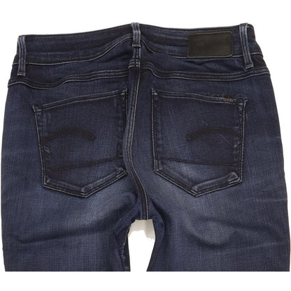 G-Star 3301 Women Navy Skinny Slim Stretch Jeans W29 L32