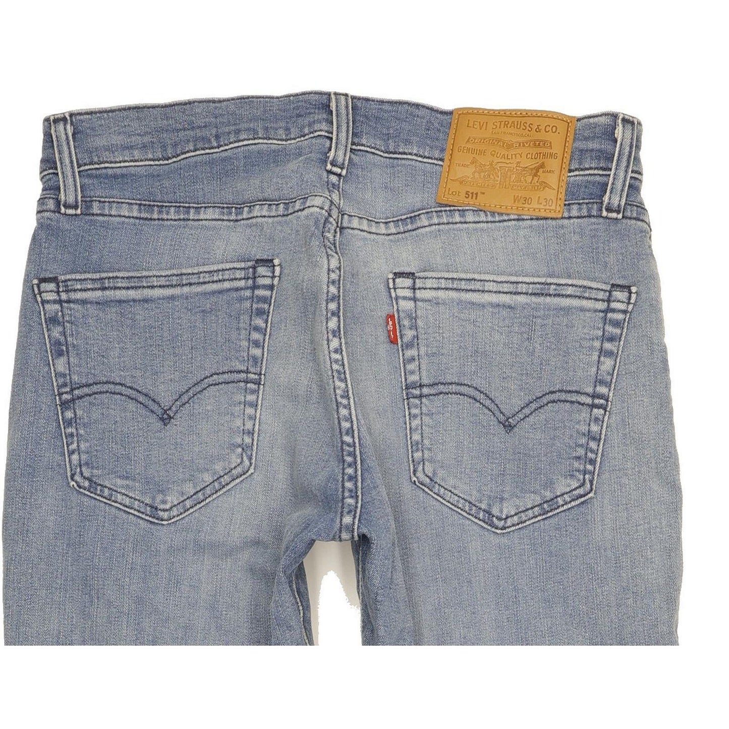 Levi's 511 Men Blue Straight Slim Stretch Jeans W30 L30