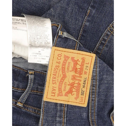 Levi's 502 Hi-Ball Men Blue Tapered Regular Stretch Jeans W29 L29