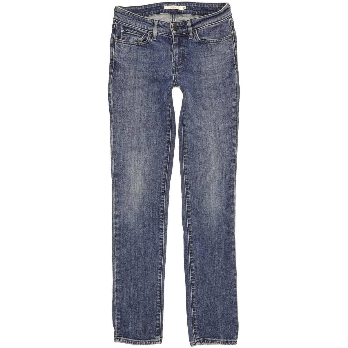 Levi's 712 Women Blue Straight Slim Stretch Jeans W25 L30