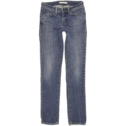 Levi's 712 Women Blue Straight Slim Stretch Jeans W25 L30