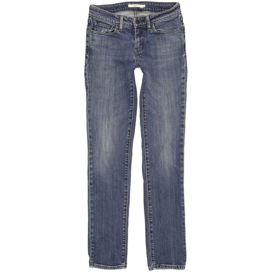 Levi's 712 Women Blue Straight Slim Stretch Jeans W25 L30