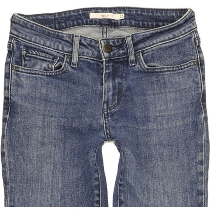 Levi's 712 Women Blue Straight Slim Stretch Jeans W25 L30