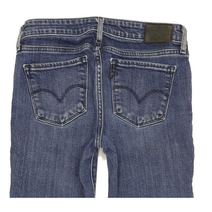 Levi's 712 Women Blue Straight Slim Stretch Jeans W25 L30
